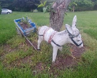 Large cement donkey with cart only $60
SOLD