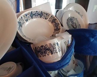 Part of the Royal Doulton Aquarius dinnerware set