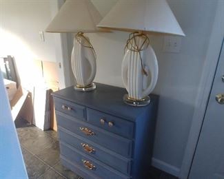 Blue chest $50
Pair of lamps 125