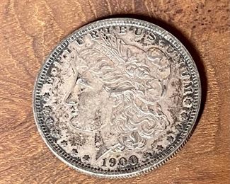 1900 Silver Morgan Dollar Coin