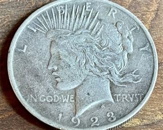 1923 Liberty Silver Dollar Coin