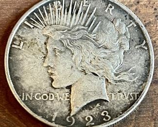 1923 Liberty Silver Dollar Coin