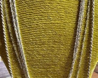 (3) Sterling Silver Rope And Chain Link Necklaces Made In Milor Italy - Weighs 47.3 Grams