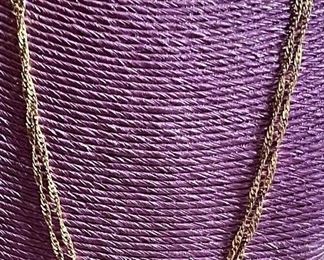 18k Gold Milor Italy Twist Rope Chain Necklace - Weighs 5.1 Grams
