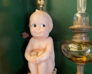 Kewpie lamp