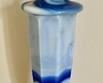 Vintage Royal Blue Slag Lamp by Globe Speciality Company- measures 12 inches tall