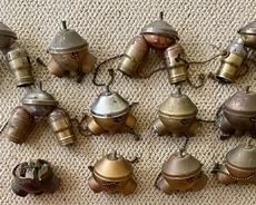 Vintage Round Socket Clusters of which the largest measures 5 inches wide.