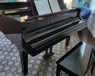 Young Chang Polished Ebony 5'2" baby grand piano. Model G157
Serial # G047112