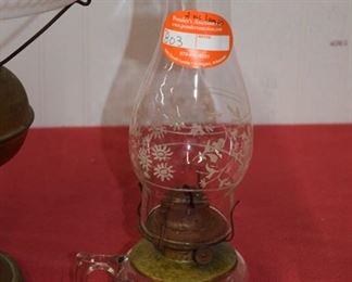 Lot 803 2 oil lamps 