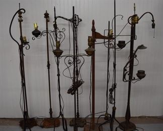 Lot 459 11 floor lamps 