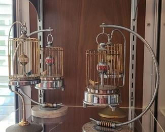 Vintage Bird cage clocks