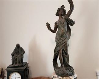 French Cast mantle clock
