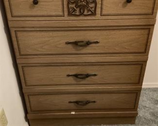 MCM Highboy 5 Drawer Dresser 