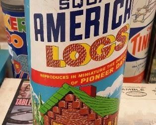 Hal some Original Axe Hewn Square American Logs