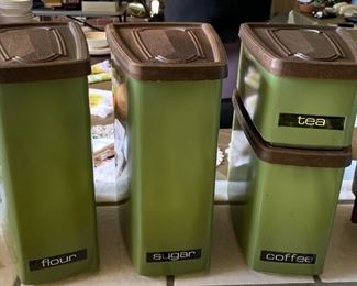 Avacado Green Canisters 