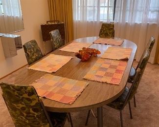 Mid-Century Formica 7-Piece Dining Room Set