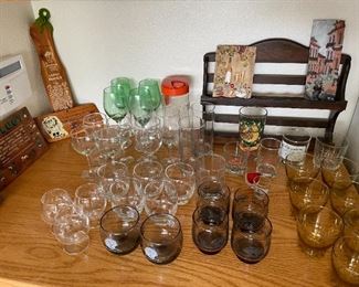 Variety of Vintage Drink Ware