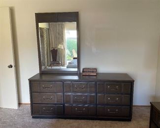 Mid-Century Dresser & Mirror 