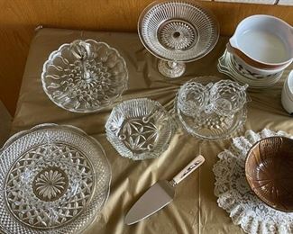 Vintage Crystal Dishes