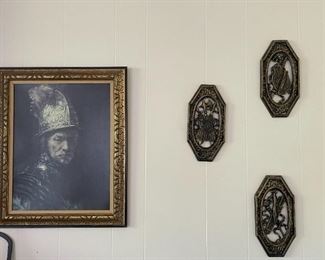 Conquistador Print & Black & Gold Wall Art