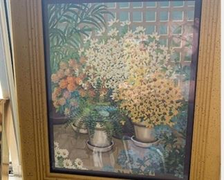 Flower Print in Cute Frame