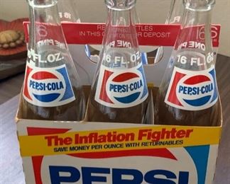 1984 16 oz Pepsi Bottles