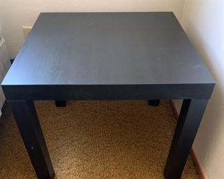 Black Wooden End Table (Set of 2)