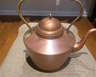 Copper tea kettle