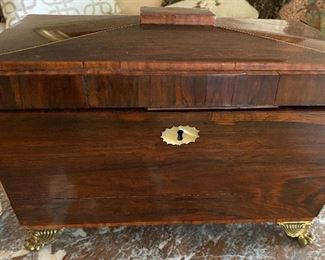 Beautiful antique tea caddy