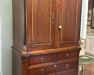 Mahogany entertainment center