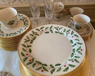 Set of Lenox Holiday china
