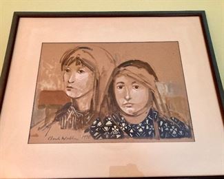 Clark Walker (Alabama artist) signed painting