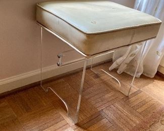 Vintage lucite stool