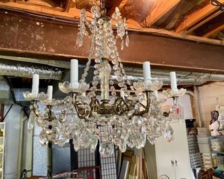 Large crystal chandelier 