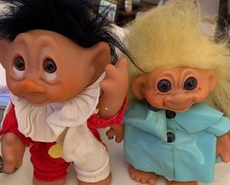 Vintage troll dolls