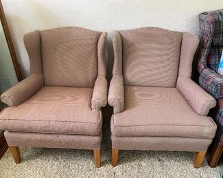 Set of wingback style chairs