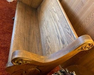 Vintage church pew