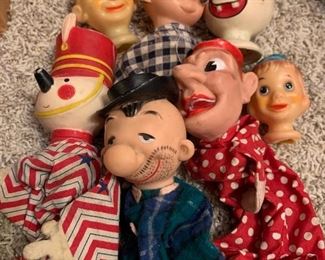 Vintage hand puppets