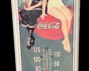 VINTAGE  COCA-COLA 50TH ANNIVERSARY THERMOMETER