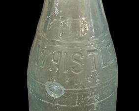 VINTAGE WHISTLE BEVERAGE BOTTLE W/CAP
