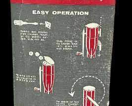 VINTAGE / NOS DAZEY ICE CRUSHER (BLACK) IN ORIGINAL BOX, W/PAPERWORK, HDWE