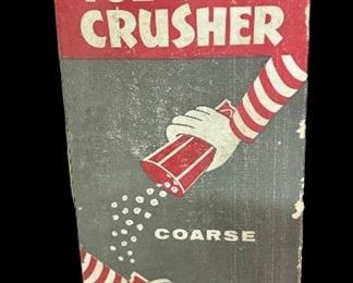 VINTAGE / NOS DAZEY ICE CRUSHER (BLACK) IN ORIGINAL BOX, W/PAPERWORK, HDWE