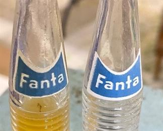 VINTAGE MINIATURE “FANTA” BOTTLES SET W/CAPS