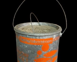 GALVANIZED “OLD PAL/WOODSTREAM” MINNOW BUCKET