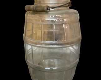 VINTAGE PICKLE JAR W/O LID