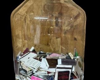 VINTAGE LARGE PICKLE JUG W/MATCH COLLECTION
