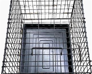 COLLAPSIBLE TRAVEL PET KENNEL W/FOOD BOWLS