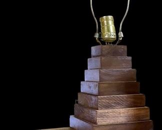 VINTAGE/ANTIQUE TRAMP ART LAMP