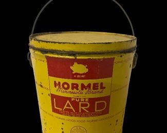 HORMEL LARD TIN – YELLOW