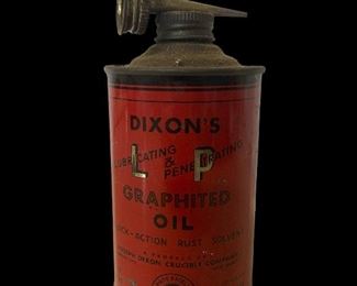 DIXON'S GRAPHITED OIL TIN